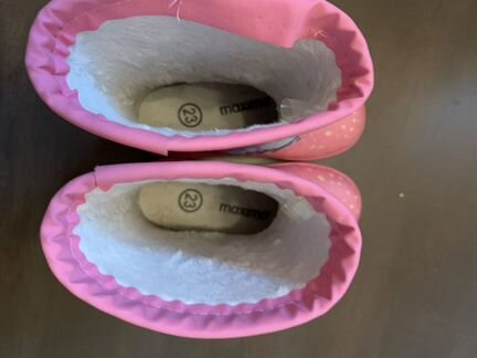 Maximo сапоги резиновые на «меху» 23 размер