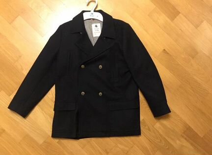 Пальто темно синее Petit Bateau 10 лет