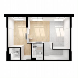 2-к апартаменты, 57.5 м², 13/28 эт.