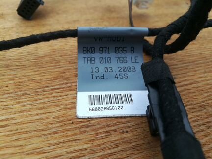 Жгут двери водителя ауди а4 б8