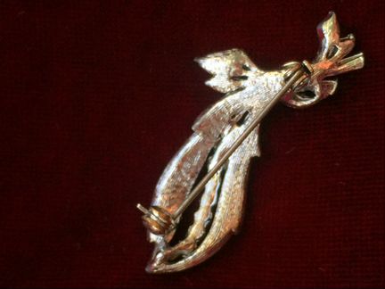 Сверкающая брошь Хрустальная Веточка