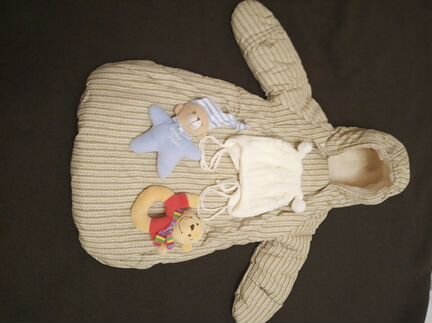 Конверт-комбинезон зимний на выписку для девочки