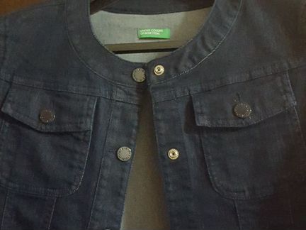 Джинсовая куртка 152 см для девочки