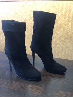 Итальянские замшевые полусапоги