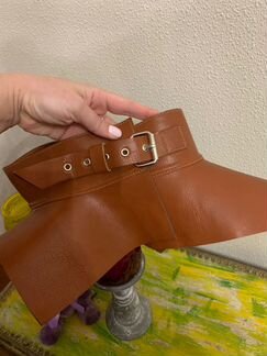 Пояс-корсет седло кожаный