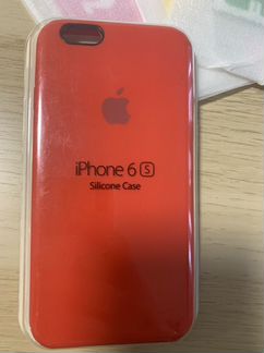 Чехлы красные на iPhone 6s +3 стекла