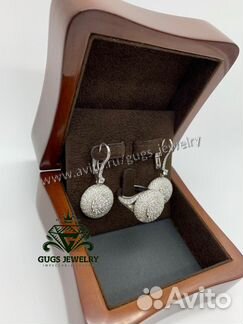 Серьги и Кольцо graff из серебра родированные