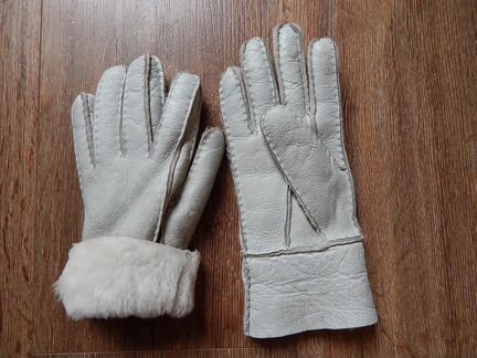 Перчатки 7.5 раз. зимние натуральный мех б/у