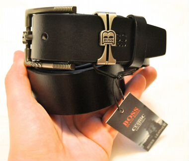 Мужской ремень / Hugo Boss / новый (черный)