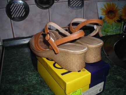 Босоножки и туфли кожаные р 37, б/у