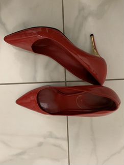 Красные лодочки Saint Lauren, 38 размер