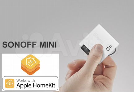HomeKit WiFi реле Sonoff mini R2 с физ. выкл