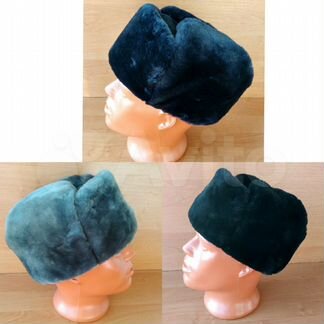 Шапки ушанки Полиции,мо и Черные (натур мех)