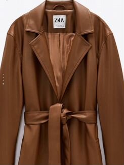 Тренч Zara новый из эко кожи