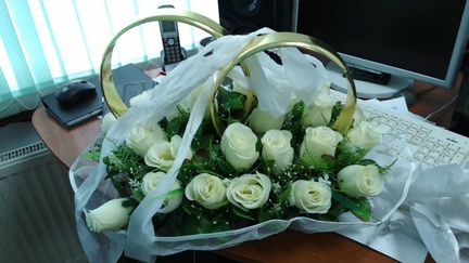 Свадебные кольца на машину 