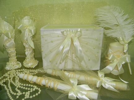 Свадебные Аксессуары в цвете Айвори