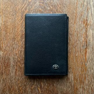 Обложка для документов Toyota натуральная кожа