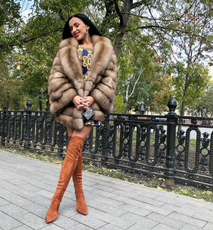 Шуба из куницы. Новая