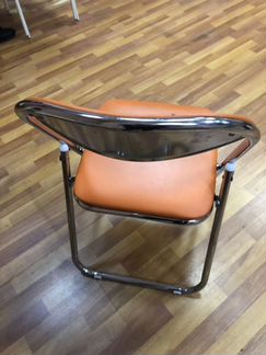 Стул складной металлический с мягким сиденьем новы