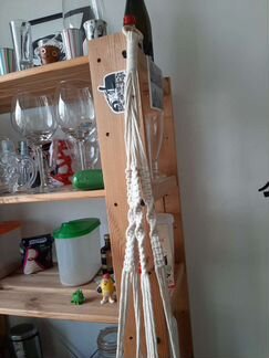 Вязанное кашпо