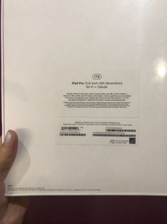 iPad Pro 12.9 1TB(4th Generation) Wi-Fi+Gellular