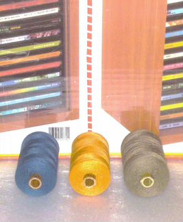 Нитки синие,оранжевые,болотные швейные №20-№40