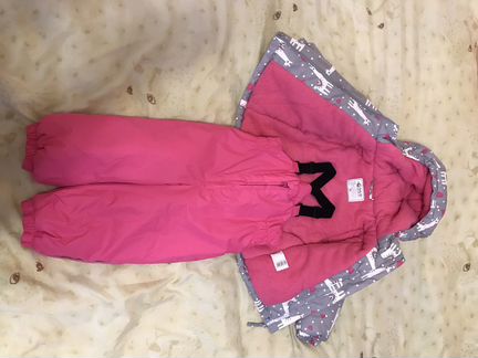 Зимний костюм для девочки 86 новый