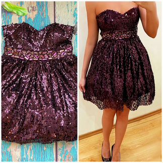 Роскошное пышное платье Shimmer by Bari Jay М