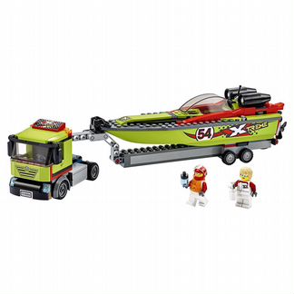 Конструктор Lego City Great Vehicles Транспортировщик скоростных катеров (60254)