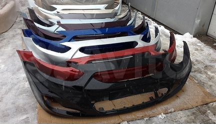 Хундай Солярис бампер передний бампер задний в цве