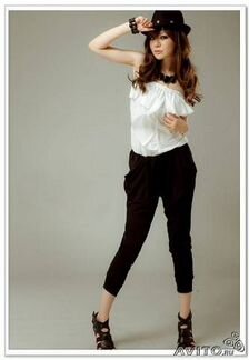 Брюки со складками и комбинезоны