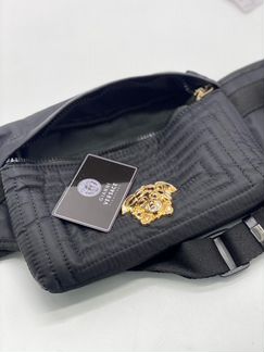 Новая поясная сумка Versace чёрная