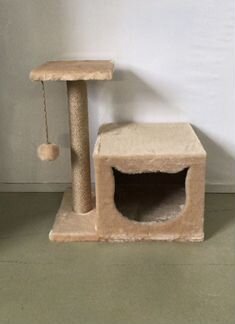 Домик для котиков с когтеточкой