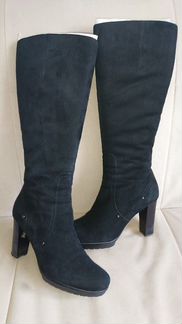 Сапоги замшевые