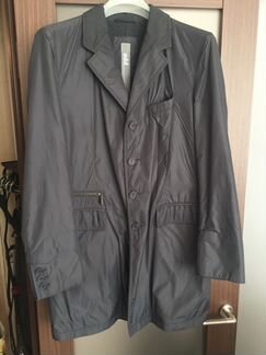 Серое мужское пальто add