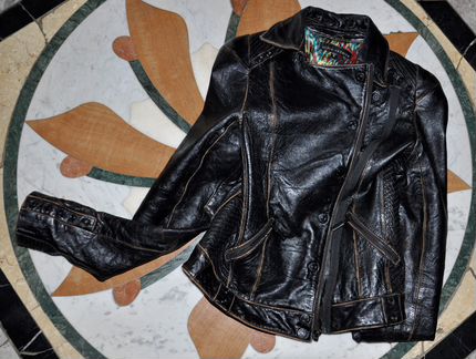 Женская косуха affliction натуральная кожа auth S