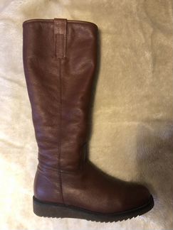 Сапоги зимние женские кожаные