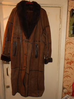 Дубленка зимняя б/у 54-56 размера