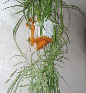 Полка для кашпо из дерева