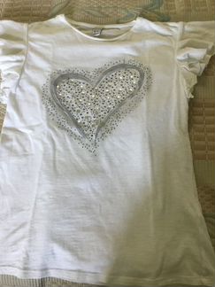 Футболка летняя zara, белая