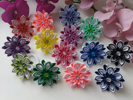 Резинки канзаши