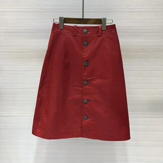 Юбка кожаная Balenciaga