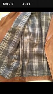 Куртка. Натуральная кожа. Новая, подкладка-100 шер