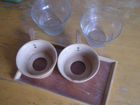 Чайно-кофейные стаканы в деревянных подстаканниках объявление продам