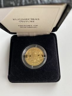 20 latu коллекционная монета не бывшая в обращение