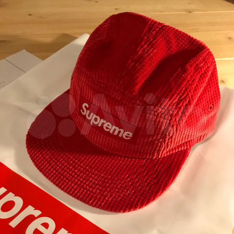 supreme camp cap red