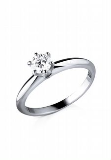 Кольцо с бриллиантом 0,44 ct J/VS1 MGC