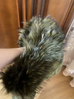 Парка женская с натуральным мехом