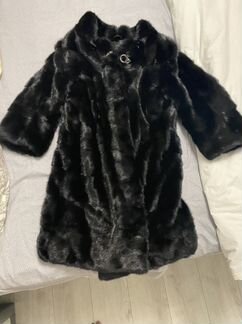 Шуба норковая чёрная