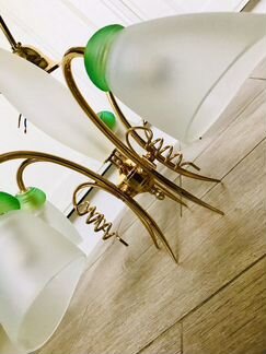 Люстра + бра б/у metal lux(Италия)